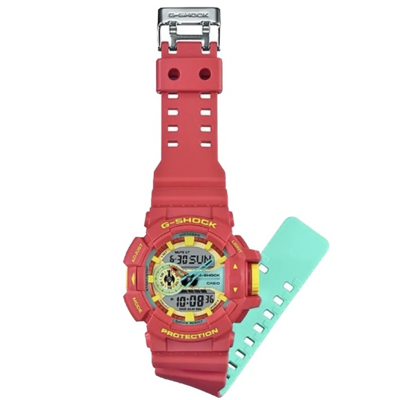 Casio G Shock Breezy Rasta Color Series Analog/Digital GA-400 SERIES - Picture 2 of 11